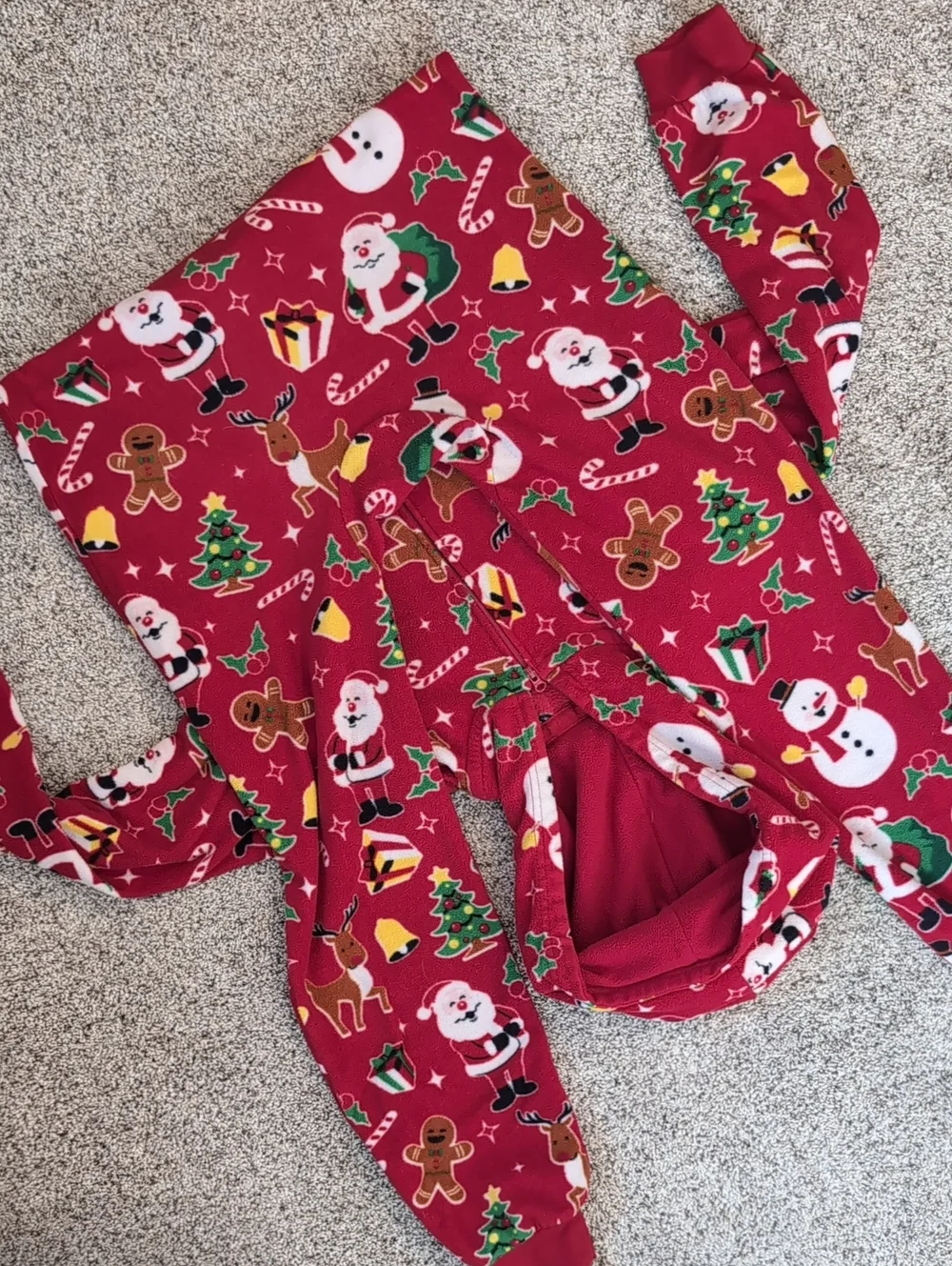 Kid's The Children's Place Fleece Onesie (Size L 10/12)